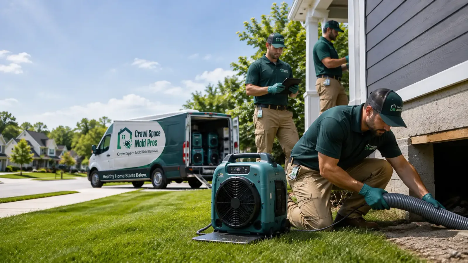 Crawl Space Mold Removal in Pickerel, WI